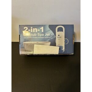 2-in-1 Bathtub Spa Jet Stream & Bubble Massage System White Blue SJ01A